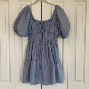 Ciao Lucia Blue Striped Mini Dress